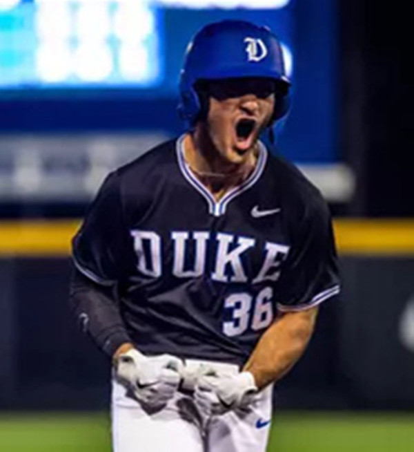 Duke Blue Devils #35 Noah Murray Black Pullover with Strip College Baseball Game Jersey