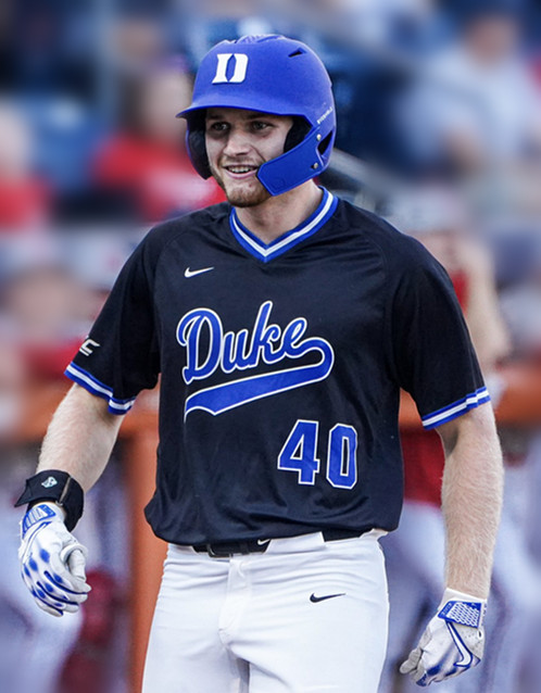 Duke Blue Devils #40 Tyler Albright Black Pullover College Baseball Game Jersey