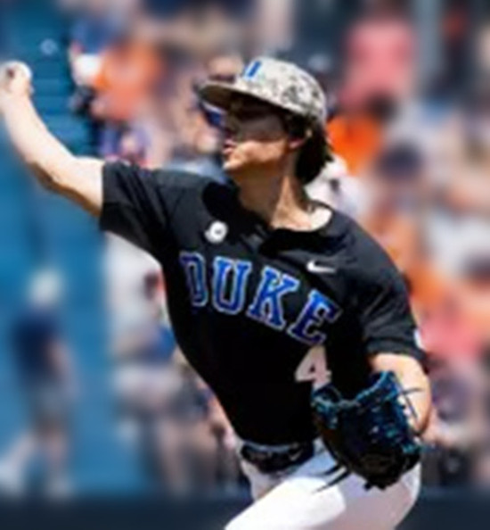 Duke Blue Devils #4 Gabriel Nard Black Pullover Two Button College Baseball Game Jersey