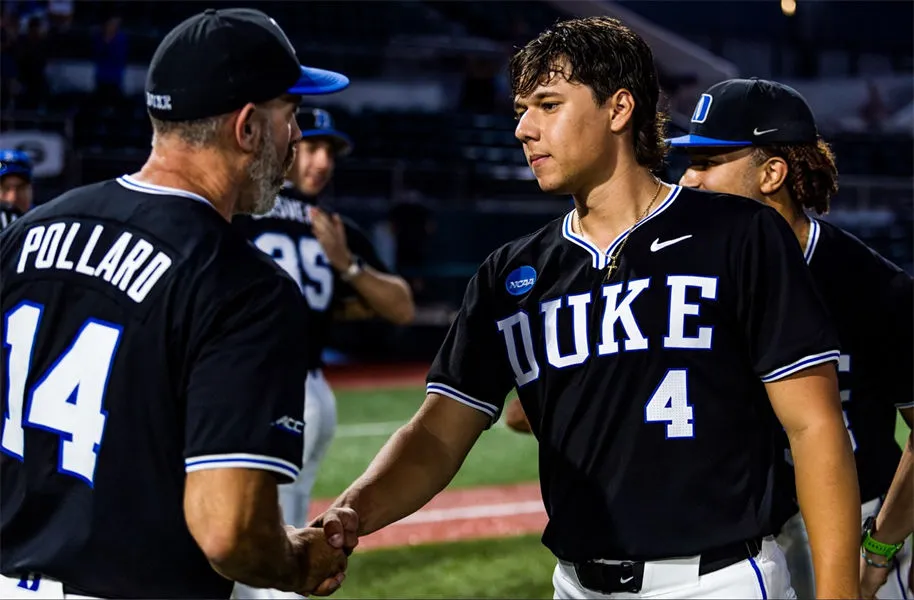 Duke Blue Devils Custom 2025 Black White Pullover Baseball Game Jersey
