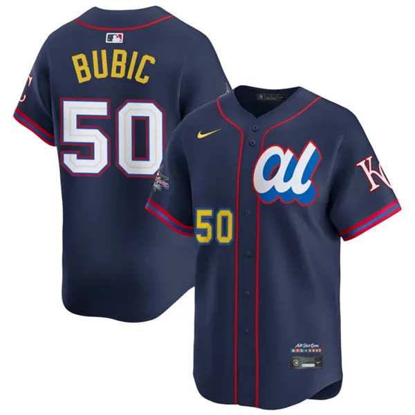 Kansas City Royals #50 Kris Bubic 2025 All-Star American League Limited Player Jersey Navy