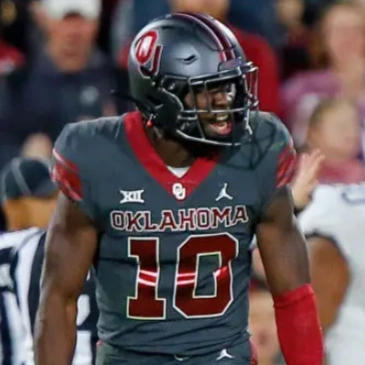 Oklahoma Sooners #10 Kip Lewis Black College Football Game Jersey