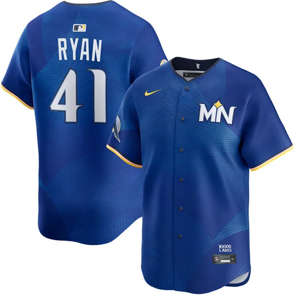 Mens Minnesota Twins #41 Joe Ryan Nike Royal City Connect Limited Jersey