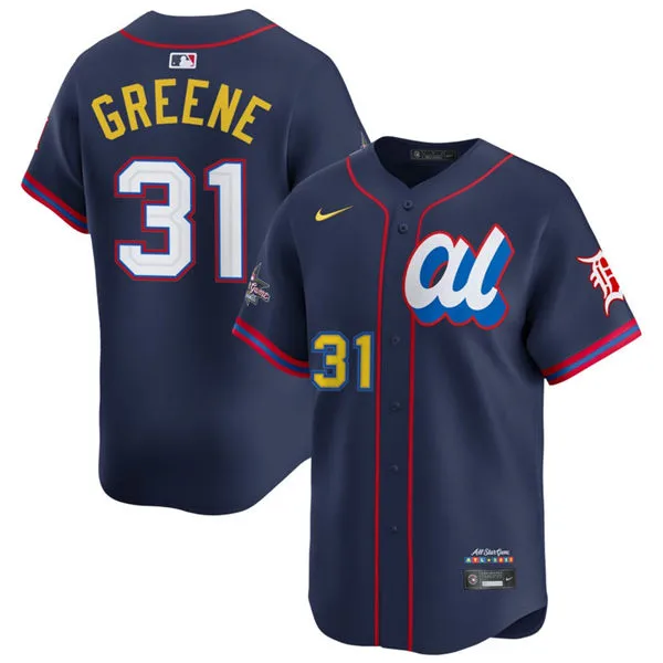 Detroit Tigers #31 Riley Greene 2025 All-Star American League Limited Player Jersey Navy