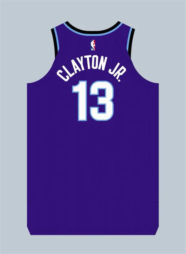 Mens Utah Jazz #13 Walter Clayton Jr. Purple 2025-26 Icon Editionuniform Jersey