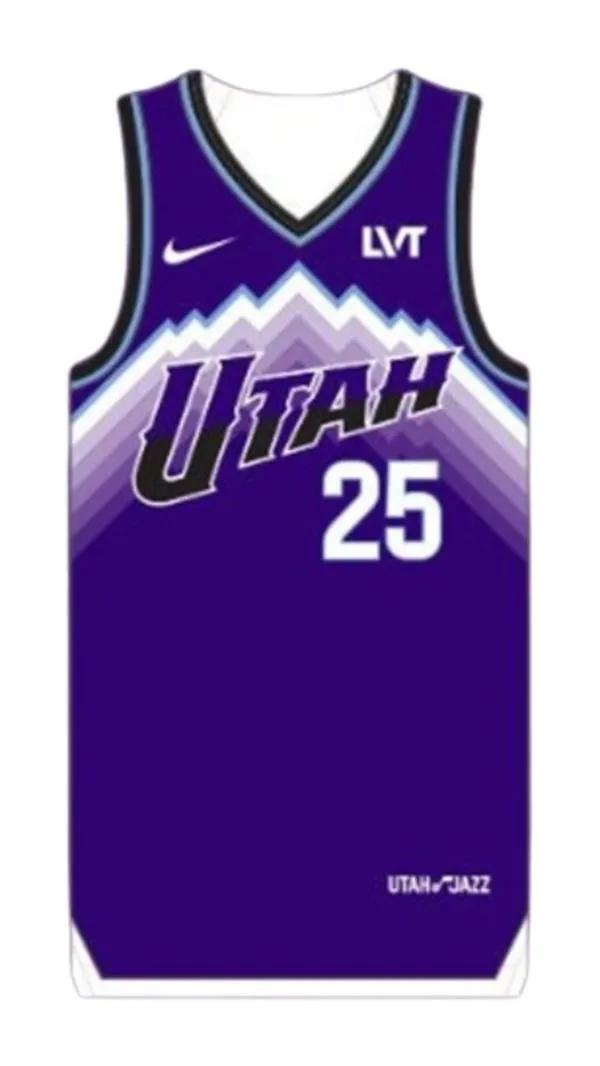 Utah Jazz Custom Purple 2025-26 Icon Editionuniform Jersey