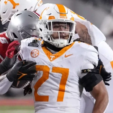 Tennessee Volunteers #27 Peyton Lewis White College Football Game Jersey