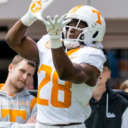 Tennessee Volunteers #28 Justin Baker White College Football Game Jersey