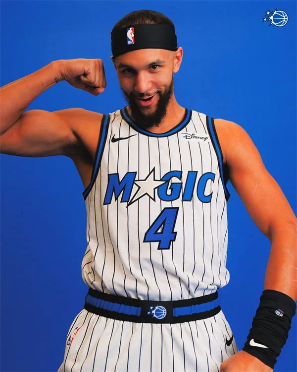 Men's Orlando Magic #4 Jalen Suggs Nike 2025-26 White Association Edition Jersey