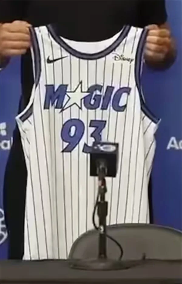 Men's Orlando Magic #93 Noah Penda Nike 2025-26 White Association Edition Jersey