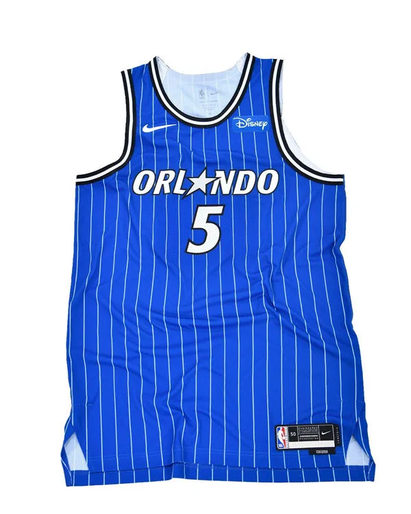 Men's Orlando Magic #5 Paolo Banchero Nike 2025-26 Blue Icon Edition Jersey