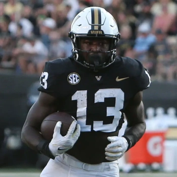 Vanderbilt Commodores #13 Chase Gillespie Black White Football Jersey