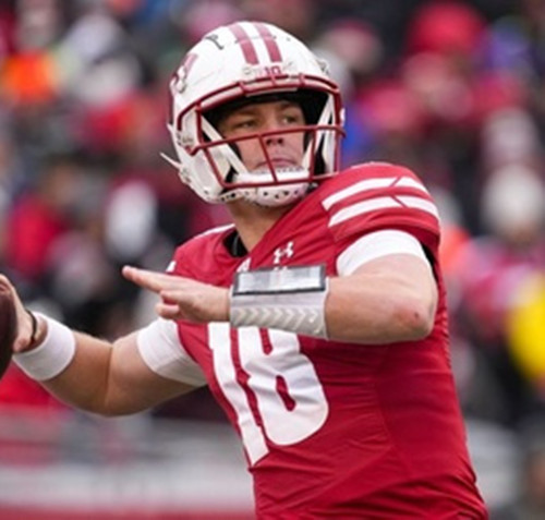 Wisconsin Badgers #18 Danny O'Neil Cardinal College Football Game Jersey