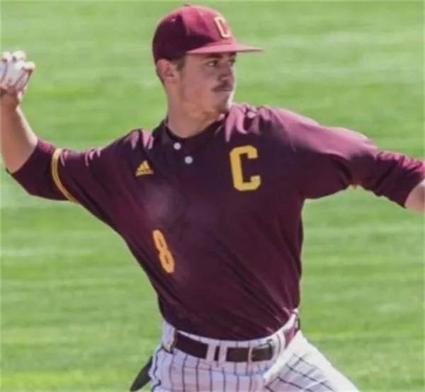 Central Michigan Chippewas #8 Zach McKinstry Maroon Retro Baseball Game Jersey