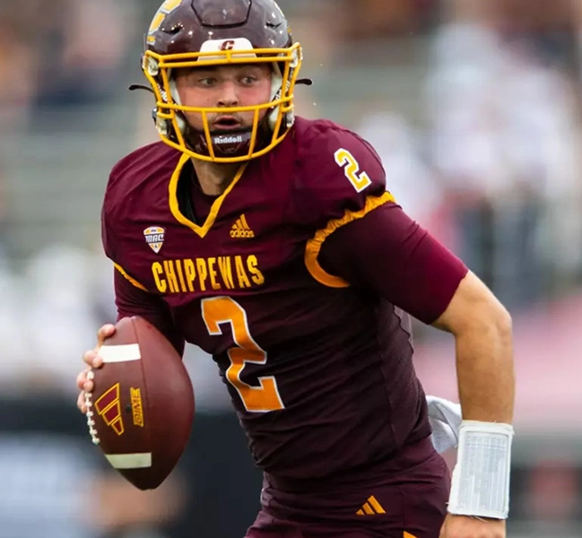 Central Michigan Chippewas #2 Joe Labas Maroon Football Game Jersey