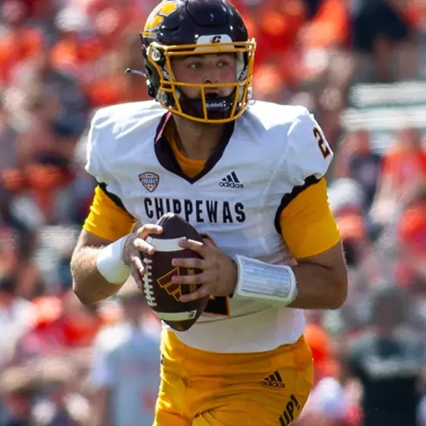 Central Michigan Chippewas #2 Joe Labas White Football Game Jersey