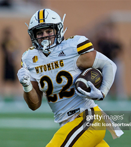 Wyoming Cowboys #22 Sam Scott White College Football Game Jersey