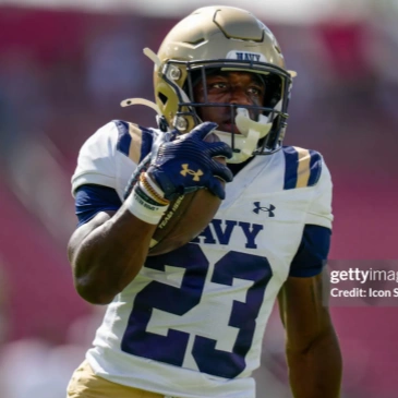 Navy Midshipmen #23 Tyler Bradley White Unveils Retro College Football Jersey