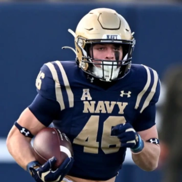 Navy Midshipmen #46 Alex Tecza Navy Unveils Retro College Football Jersey