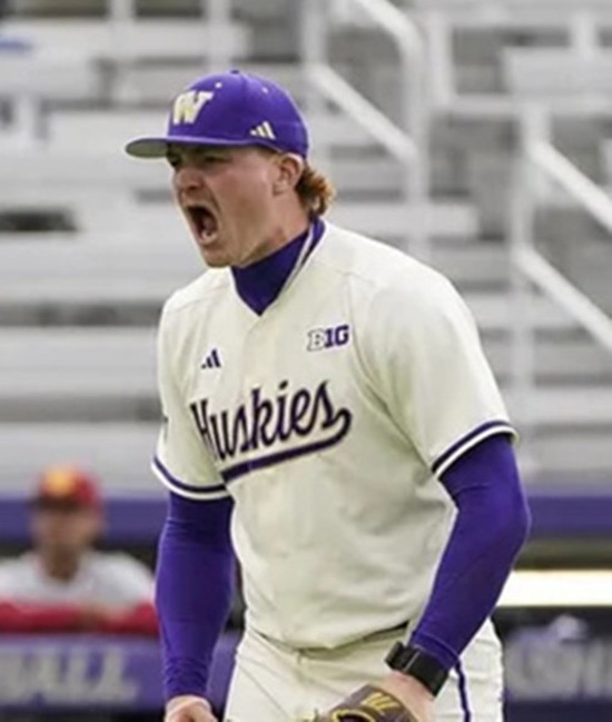 Washington Huskies #0 Isaac Yeager 2025 Cream College Baseball Game Jersey