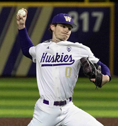 Washington Huskies #0 Isaac Yeager 2025 White College Baseball Game Jersey