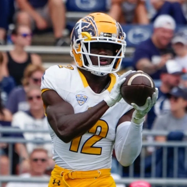 Kent State Golden Flashes #12 Dru DeShields Under Armour White College football Game Jersey