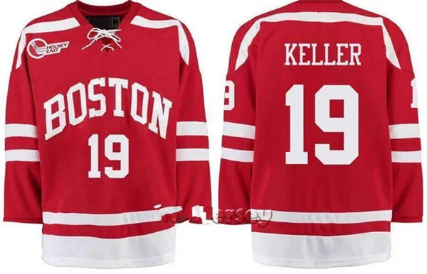 Boston University Terriers #19 Clayton Keller 2017 Retro Scarlet Away Hockey Jersey Boston University Terriers #19 Clayton Keller 2017 Retro Scarlet Away Hockey Jersey