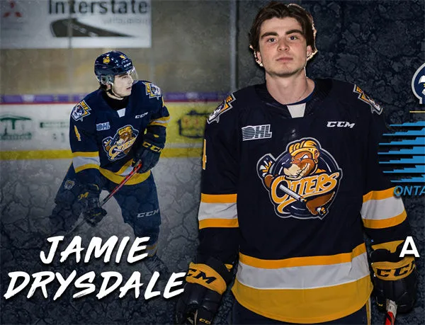 Erie Otters #4 Jamie Drysdale 2019-20 Navy Jersey