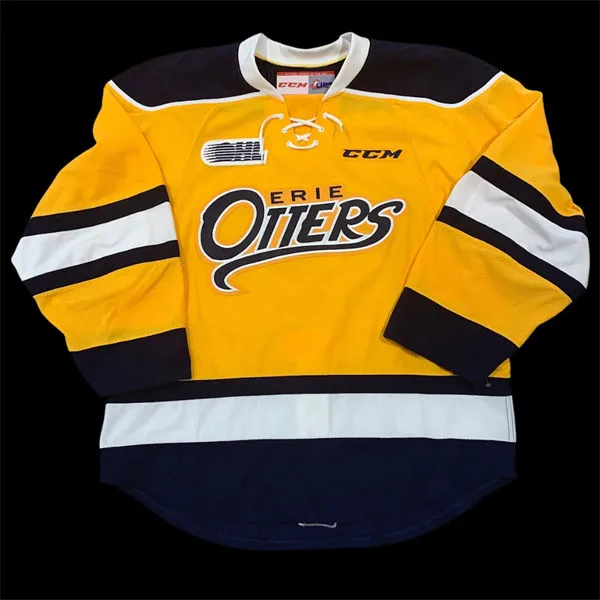 Erie Otters Custom CCM 2018-19 Gold OHL Jersey
