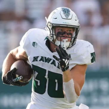 Hawaii Rainbow Warriors #30 Landon Sims Adidas White NCAA College Football Jersey