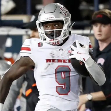 UNLV Runnin' Rebels #9 Jai'Den Thomas Nike 2024 White Football Game Jersey