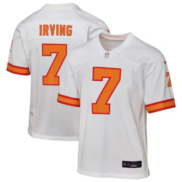 Youth Tampa Bay Buccaneers #7 Bucky Irving Nike White 50th Season Limite Jersey