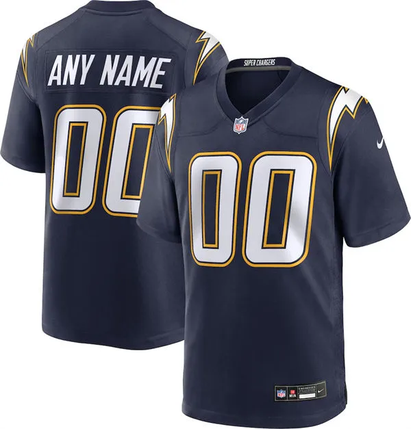 Los Angeles Chargers Custom Nike Navy Alternate Super Chargers Vapor F.U.S.E. Limited Jersey