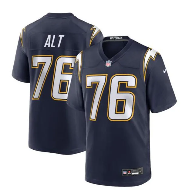 Youth Los Angeles Chargers #76 Joe Alt Nike Navy Alternate Super Chargers Vapor F.U.S.E. Limited Jersey