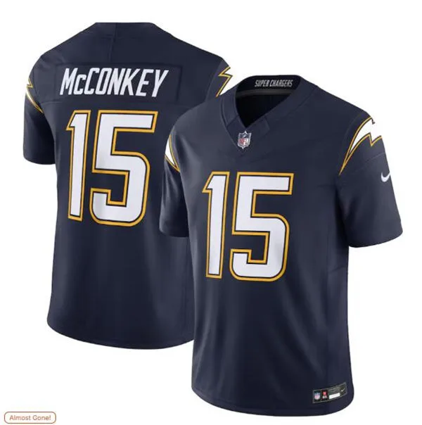 Youth Los Angeles Chargers #15 Ladd McConkey Nike Navy Alternate Super Chargers Vapor F.U.S.E. Limited Jersey