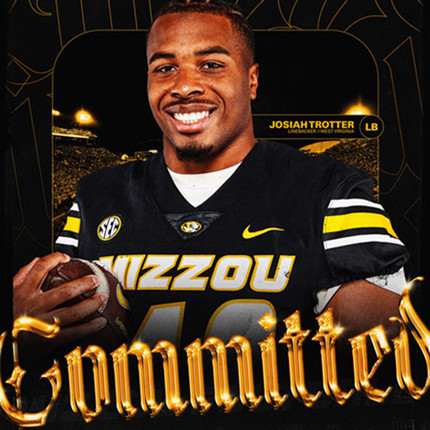 Missouri Tigers #40 Josiah Trotter Black College Football Game Jersey