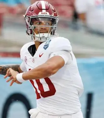 Mens Alabama Crimson Tide #10 Austin Mack 2025 White College Football Game Jersey