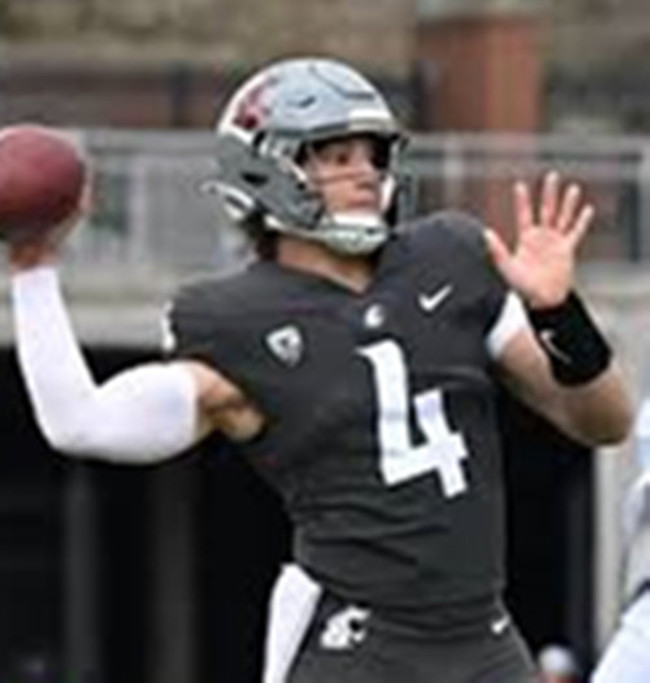 Washington State Cougars #4 Zevi Eckhaus Charcoal Black College Football Game Jersey