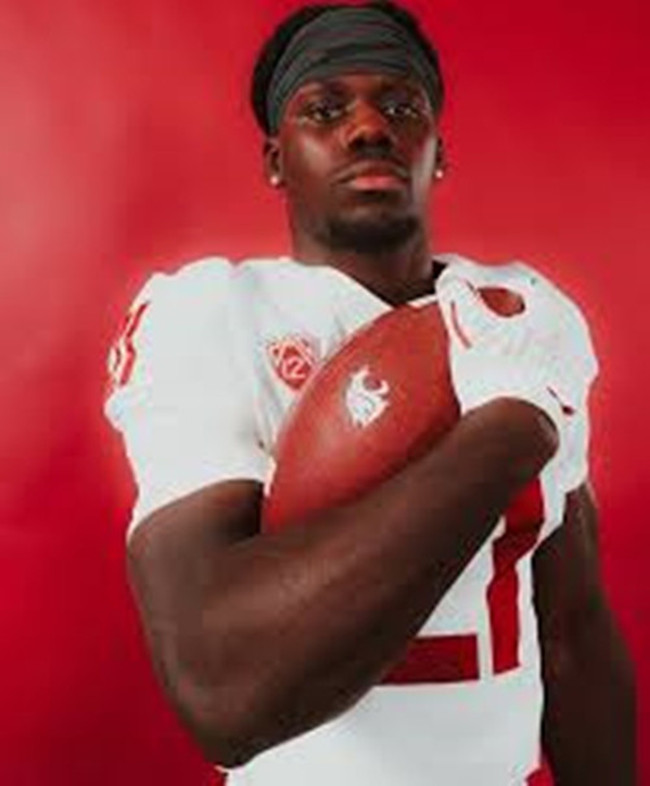 Washington State Cougars #21 Angel Johnson White College Football Game Jersey