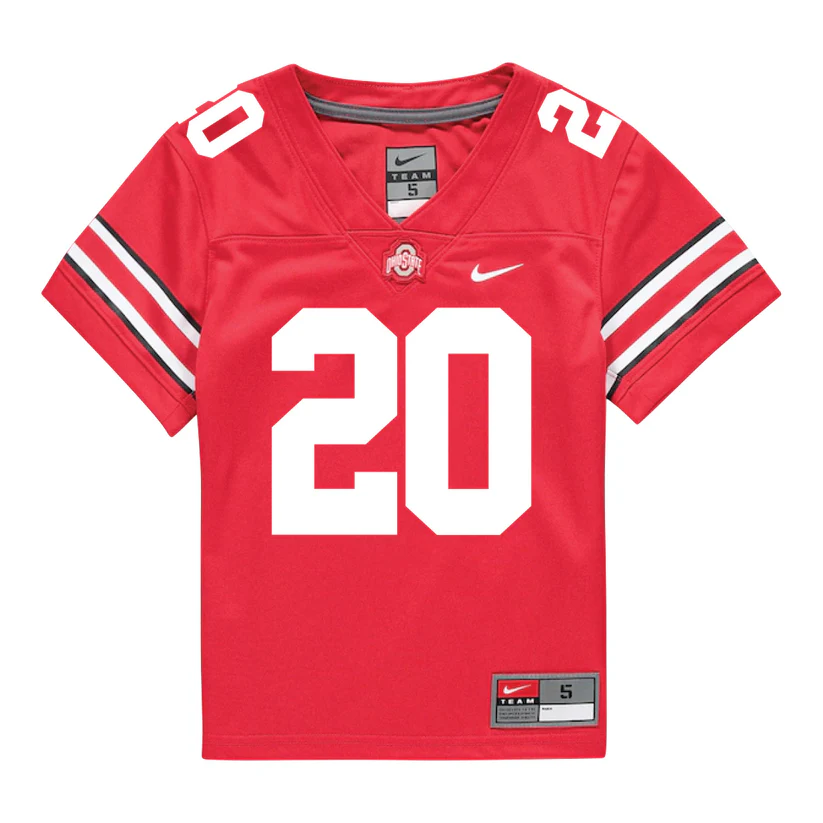 Ohio State Buckeyes #20 James Peoples 2025 Scarlet College Football Game Jersey