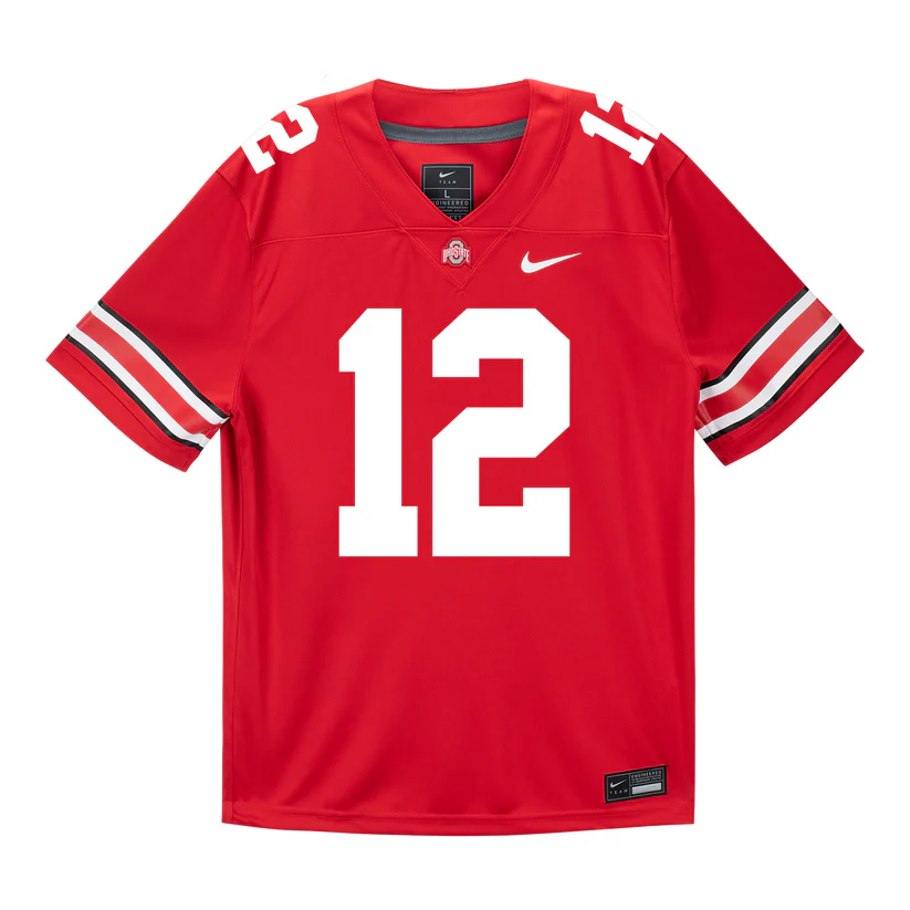 Ohio State Buckeyes #12 CJ Donaldson 2025 Scarlet College Football Game Jersey
