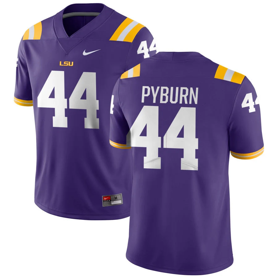 LSU Tigers #44 Jack Pyburn Purple F.U.S.E. Limited College Football Game Jersey