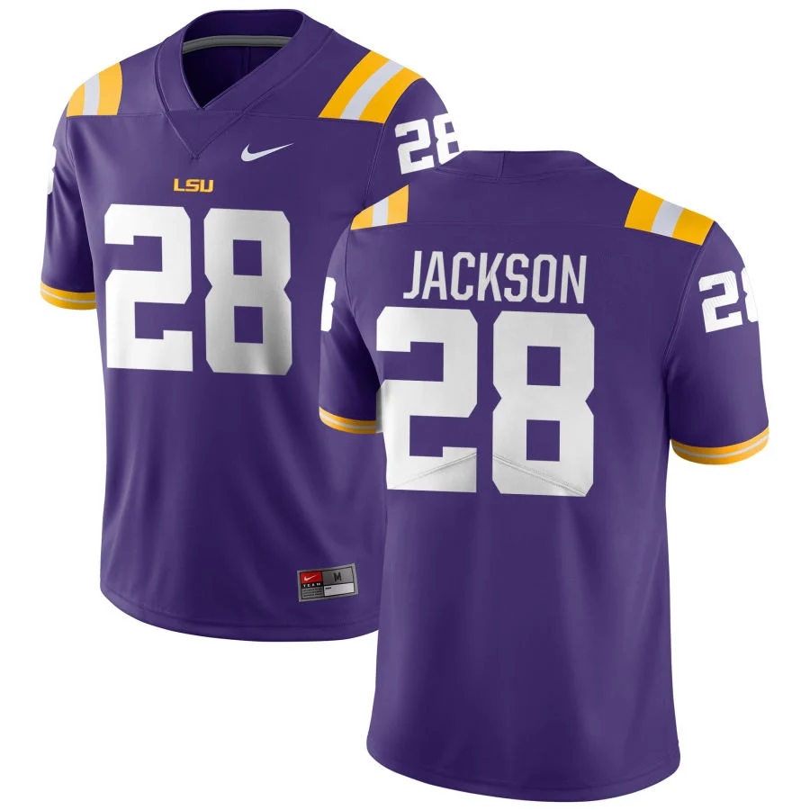 LSU Tigers #28 Kaleb Jackson Purple F.U.S.E. Limited College Football Game Jersey