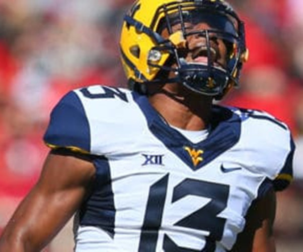 West Virginia Mountaineers #13 Jaylen Henderson 2022 White College Football Game Jersey
