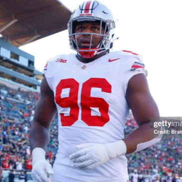 Ohio State Buckeyes #96 Eddrick Houston White F.U.S.E. Limited College Football Game Jersey