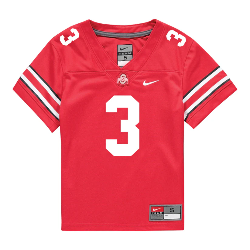 Ohio State Buckeyes #3 Lorenzo Styles Jr. 2025 Scarlet College Football Game Jersey