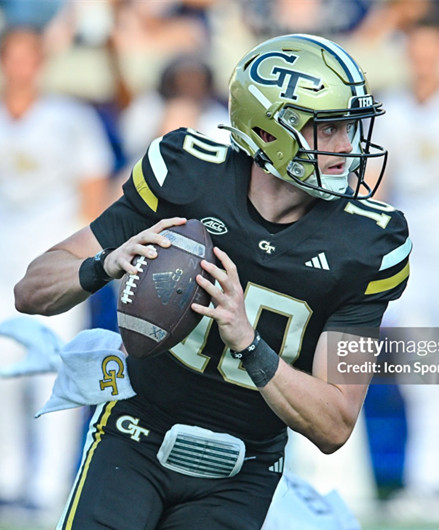 Georgia Tech Yellow Jackets #10 Haynes King 2024 Black College Football Game Jersey