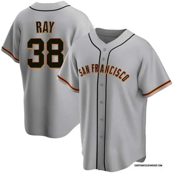 Mens San Francisco Giants #38 Robbie Ray Nike Gray Road Limited Jersey