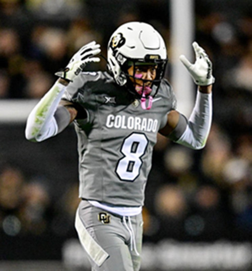 Colorado Buffaloes #8 DJ McKinney 2025 Gray College Football Game Jersey