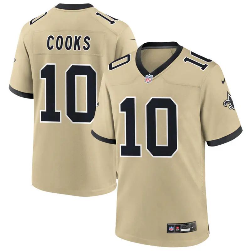 Youth New Orleans Saints #10 Brandin Cooks Nike Gold Gameday Golds Alternate F.U.S.E. Limited Jersey